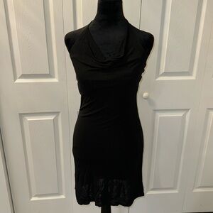 Beautiful sexy halter black dress